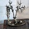 Antiqued Brass Deer Jewelry Holder Stag Ring Necklace Organizer Tabletop Decor